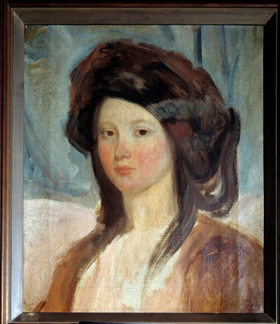 ヴィクトル・ユーゴーの愛人であった女優ジュリエット・ドゥルエ（1806-1883）の肖像 シャルル・エミール・シャンマルタン（1797-1883）による絵画 19世紀のパリ、ヴィクトル・ユーゴーの家 作： Charles Emile Callande de Champmartin