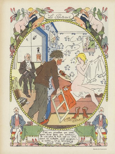 ポートレート。ル・リールのイラスト 作： Charles Emile Egli