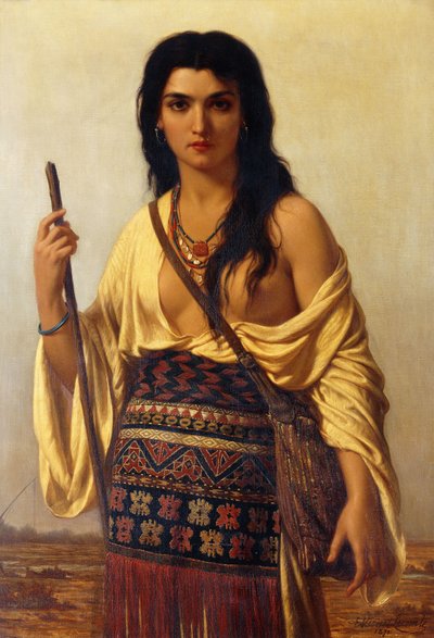 ミネハハ、1871年 作： Charles Emile Hippolyte Vernet Lecomte