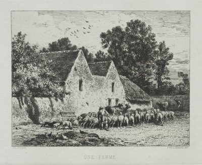 農家 作： Charles Emile Jacque