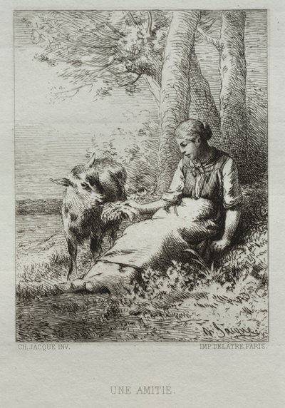 愛情。 作： Charles Emile Jacque