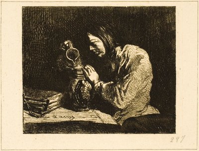男のバスト 作： Charles Emile Jacque