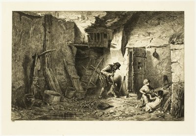 中庭 作： Charles Emile Jacque