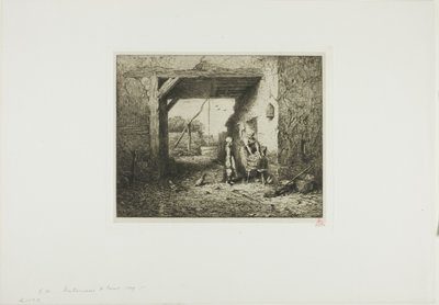 中庭のインテリア 作： Charles Emile Jacque