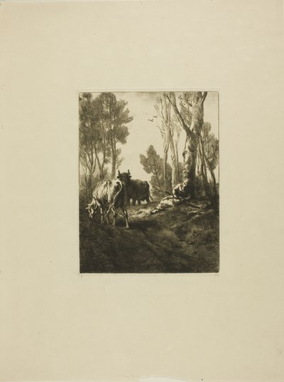 臆病者 作： Charles Emile Jacque