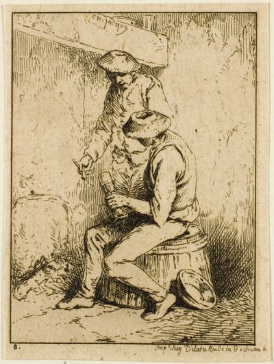酒飲み 作： Charles Emile Jacque