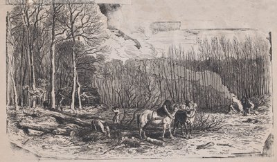 素朴な主題のアルバム、1859 年から 2 月。 作： Charles Emile Jacque