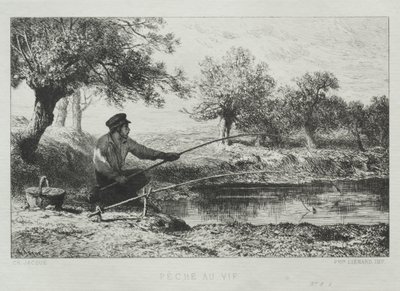 釣り 作： Charles Emile Jacque