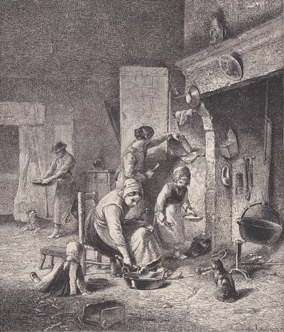 Le Magasin PittoresqueからのGruel、ca。 1852年。 作： Charles Emile Jacque