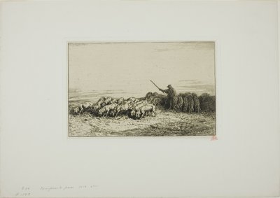 豚の群れ 作： Charles Emile Jacque