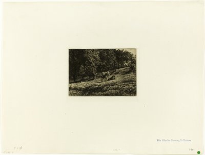 オーチャード 作： Charles Emile Jacque