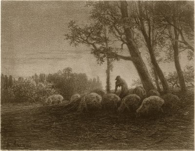 ポエティック・トワイライト 作： Charles Emile Jacque