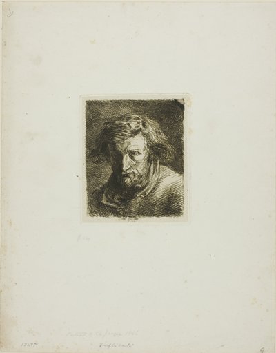 アーティストの肖像 作： Charles Emile Jacque