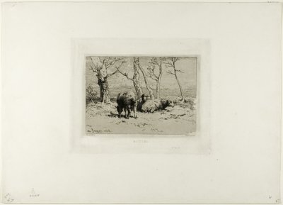羊 作： Charles Emile Jacque