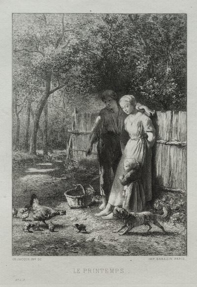 春 作： Charles Emile Jacque