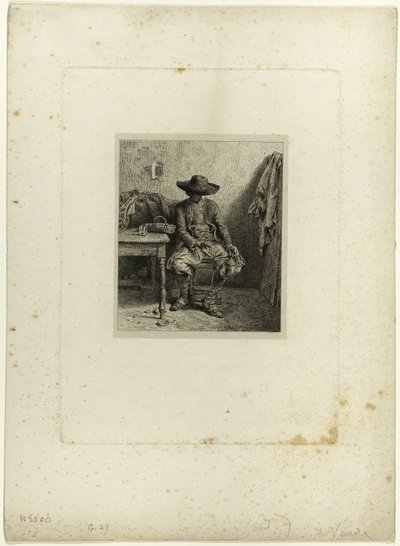 壊れたクロック 作： Charles Emile Jacque