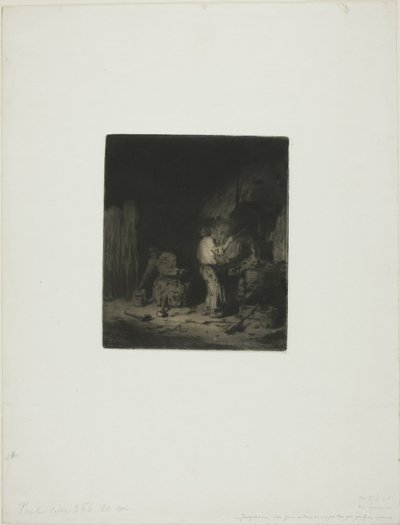 フォージ 作： Charles Emile Jacque