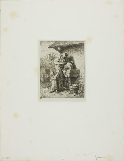 ナイフグラインダー 作： Charles Emile Jacque
