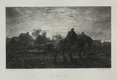 朝。 作： Charles Emile Jacque