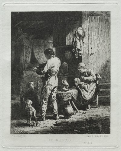 リパスト 作： Charles Emile Jacque