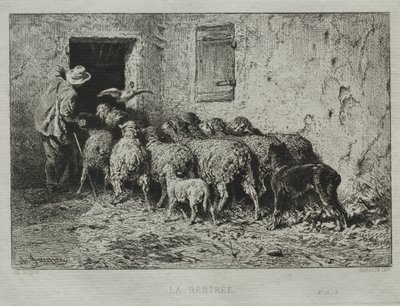 リターン 作： Charles Emile Jacque