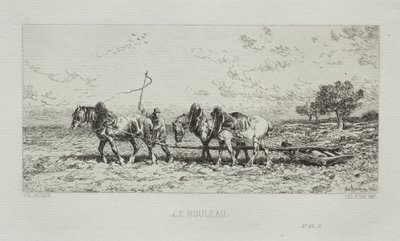 ローラー、1868年。 作： Charles Emile Jacque
