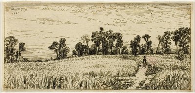 小麦畑 作： Charles Emile Jacque