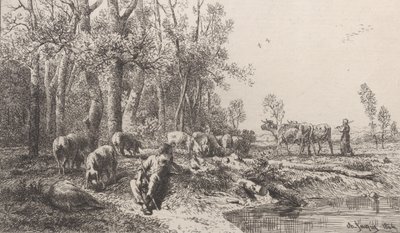 1864年の冬。 作： Charles Emile Jacque