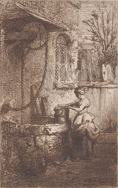 井戸の女、1842年。 作： Charles Emile Jacque