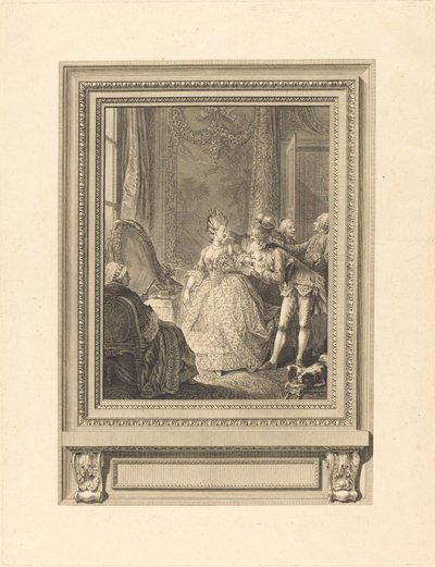 その日 作： Charles Emmanuel Patas after Charles Eisen