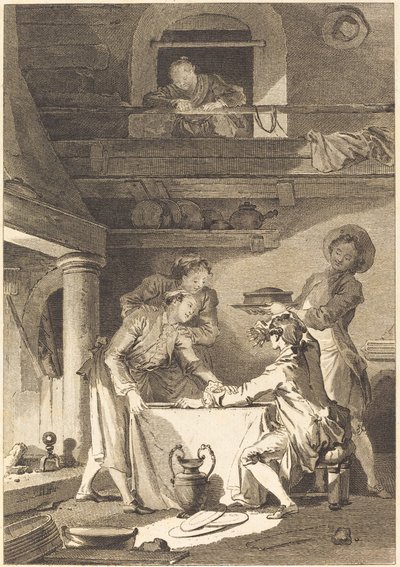 うなぎのパテ 作： Charles Emmanuel Patas after Jean Honoré Fragonard