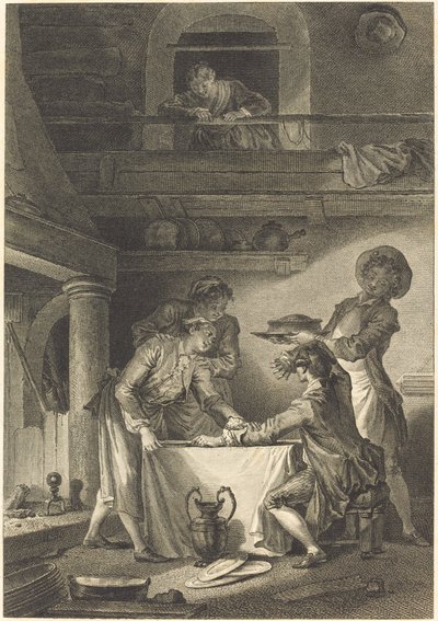 うなぎのパテ 作： Charles Emmanuel Patas after Jean Honoré Fragonard