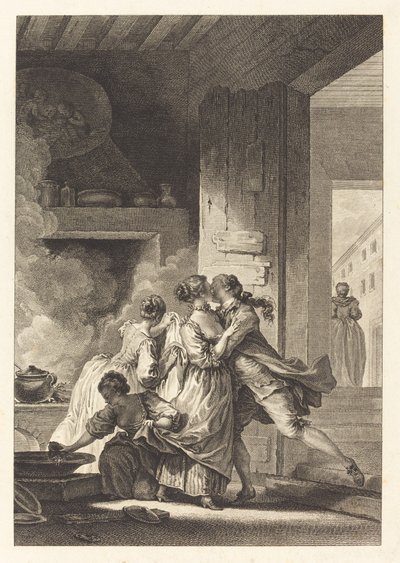 私たちはすべてを考えることはありません 作： Charles Emmanuel Patas after Jean Honoré Fragonard