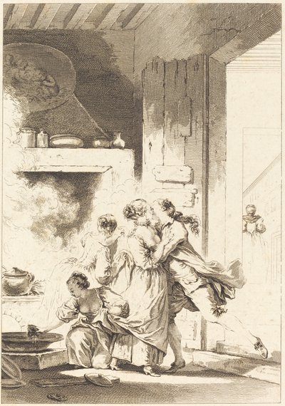私たちはすべてを考えることはありません 作： Charles Emmanuel Patas after Jean Honoré Fragonard