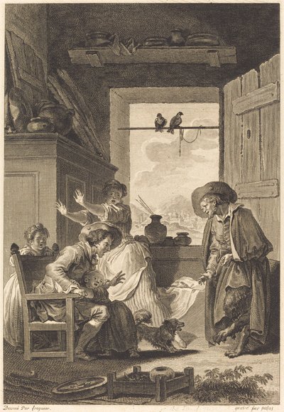 ベルフェゴール 作： Charles Emmanuel Patas and Antoine Jean Duclos after Jean Honoré Fragonard