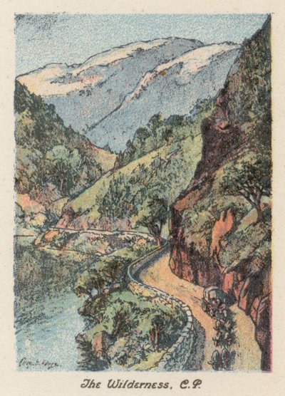 南アフリカ荒野、CP（カラーリトグラフ） 作： Charles Ernest Peers