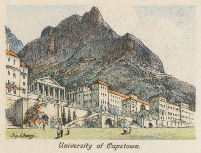 南アフリカケープタウン大学（カラーリトグラフ） 作： Charles Ernest Peers