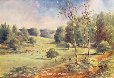 ノールハウス公園のグランド（カラーリトグラフ） 作： Charles Essenhigh Corke