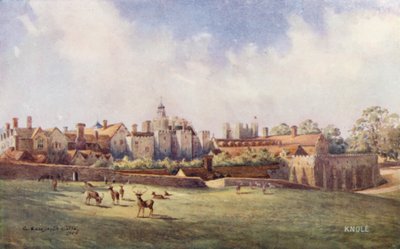 ノールハウス北東正面（カラーリトグラフ） 作： Charles Essenhigh Corke