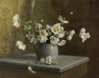 フローラル スティル ライフ、1880～90 年頃（キャンバスに油彩） 作： Charles Ethan Porter