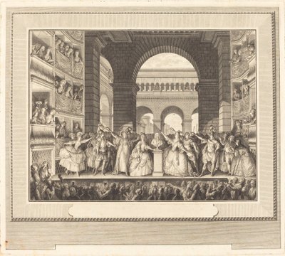 ヴォルテールの戴冠式 (ヴォルテールの戴冠式) 作： Charles Etienne Gaucher after Jean Michel Moreau