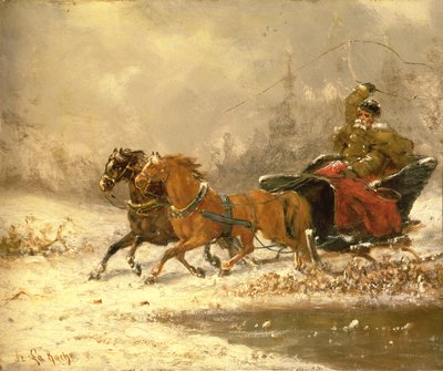 冬に帰る 作： Charles Ferdinand De La Roche