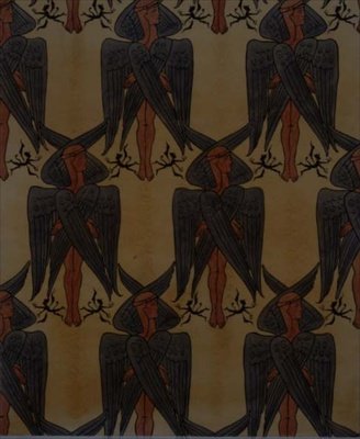 リピーティング・ケルバム（布地のデザイン 作： Charles Francis Annesley Voysey