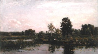 オワーズ川の曲がり角 作： Charles Francois Daubigny