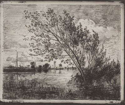 1921年に印刷されたクラスターオブアルダース、元の印象1862。 作： Charles Francois Daubigny