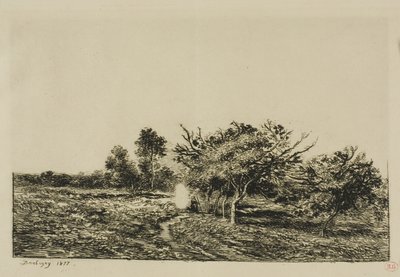 オーヴェルのリンゴの木 作： Charles Francois Daubigny