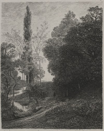 カズン川のほとり 作： Charles Francois Daubigny