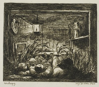 Bedding Down on the Boat (ナイト・オン・ザ・ボート) 作： Charles Francois Daubigny