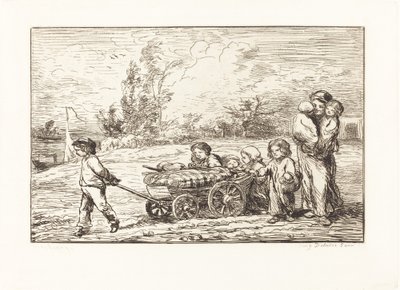 ボッティンへの搭乗 作： Charles Francois Daubigny