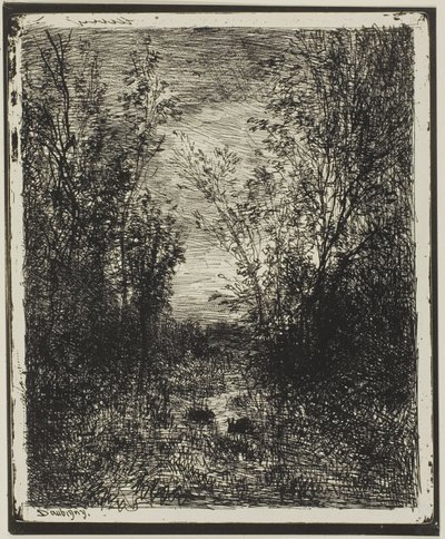 クリアリングの小川 作： Charles Francois Daubigny